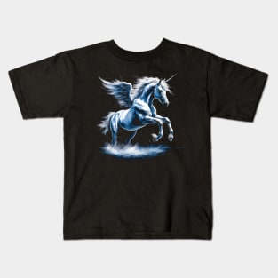 Magical flying unicorn Kids T-Shirt